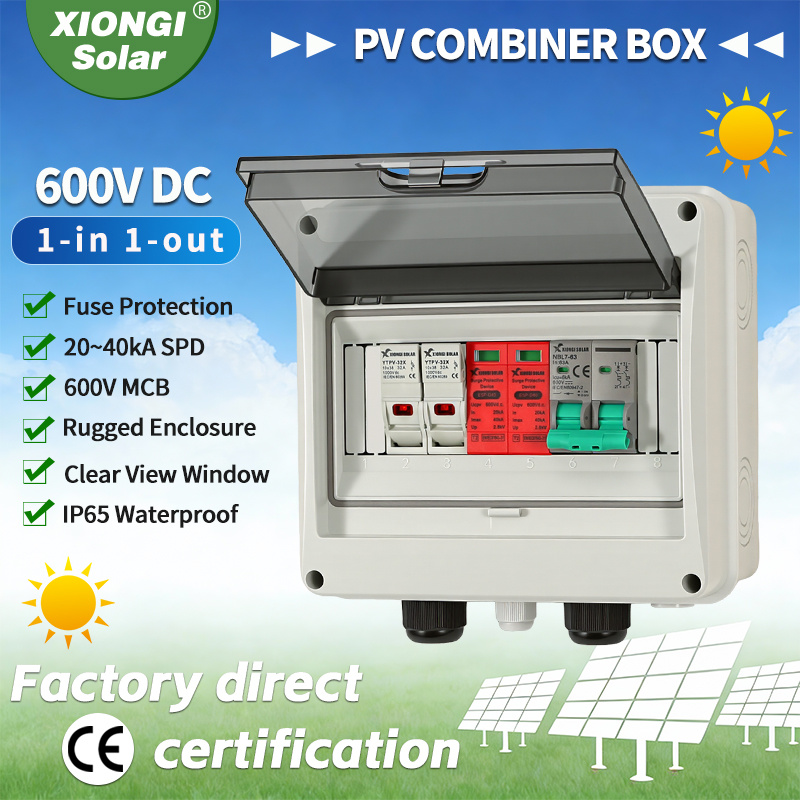 Solar Combiner Box - 1 unidad de caja combinadora de