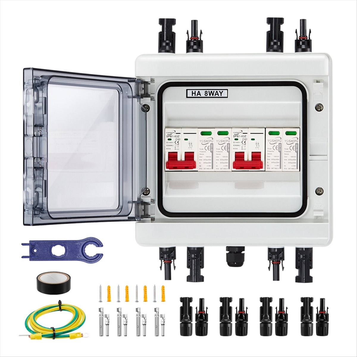 Caja Combinadora Solar Y862A c - Solar Combiner Box reseña y precio