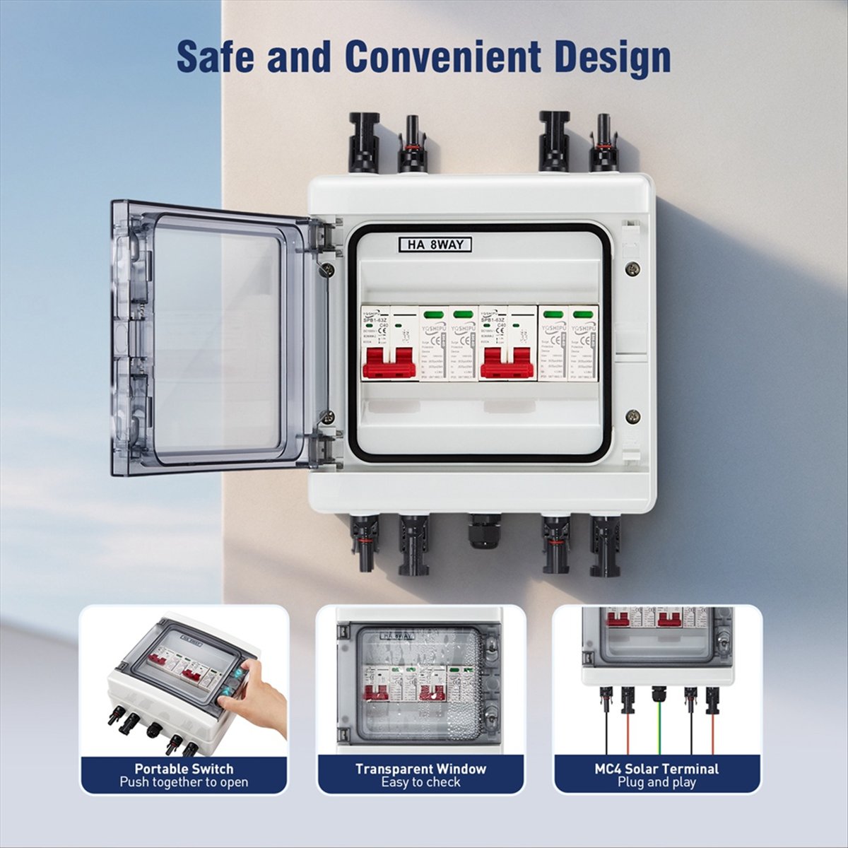Caja Combinadora Solar Y862A c - Solar Combiner Box reseña y precio