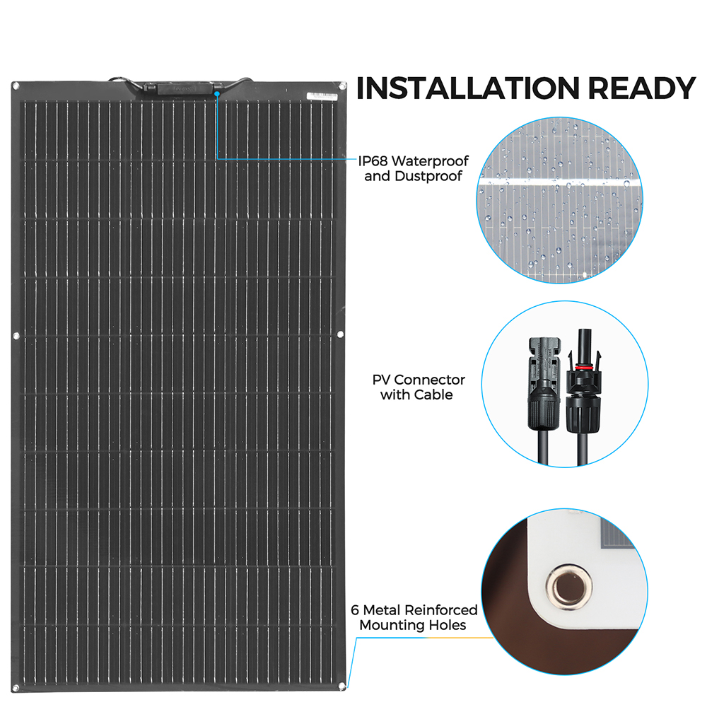 XINPUGUANG Panel Solar Flexibl - Rv Solar Kit 400W reseña y precio